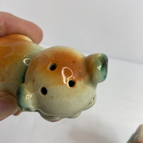 Vintage Salt and Peppers Shakers Fido and Flossie Puppies Dogs - Picture 8 of 9